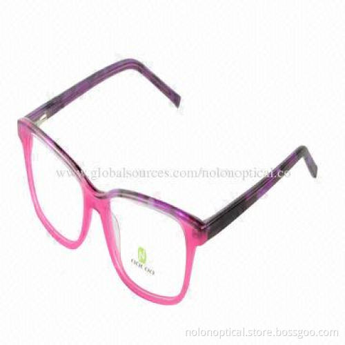 2014 Latest Spring Hinge Acetate Optical Eyeglasses Frame, Customized Logos Available